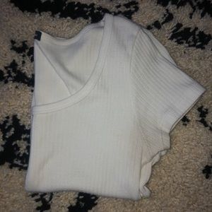 white brandy crop top